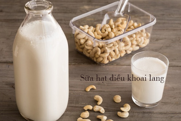 Cách làm sữa hạt điều khoai lang bổ dưỡng cho bé